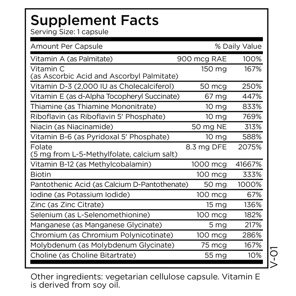 Multivitamin + 5 mg L-Methylfolate